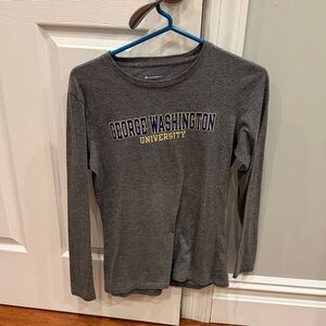 George Washington University Gray Long Sleeve Shirt